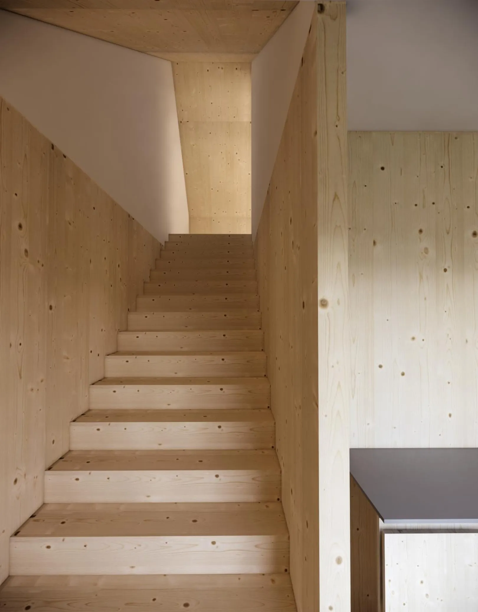 V zgornje nadstropje bodo vodile stopnice